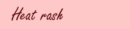 Heat rash